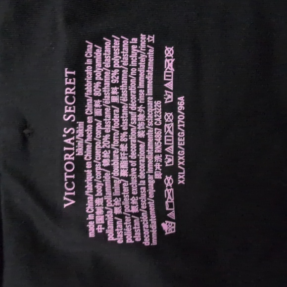 Victoria's Secret Twist Front Bikini Side Tie & Brazillian Bottoms 40DD XXL - Picture 4 of 14